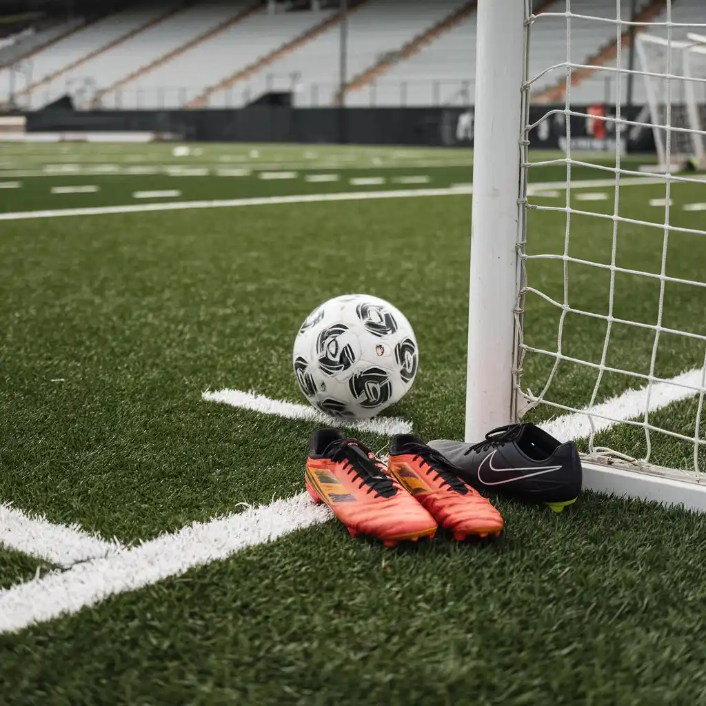 Football player on field